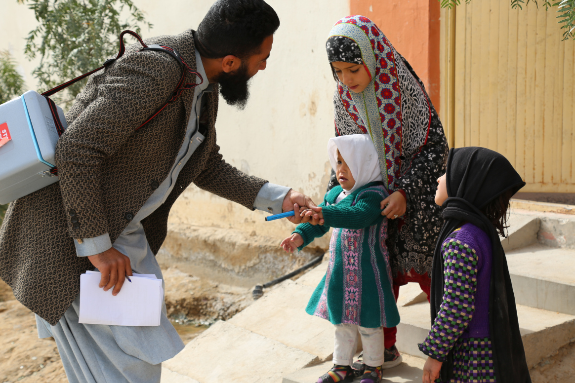 Microplans guide the activities of polio vaccinators. © WHO Afghanistan/Amarkhil