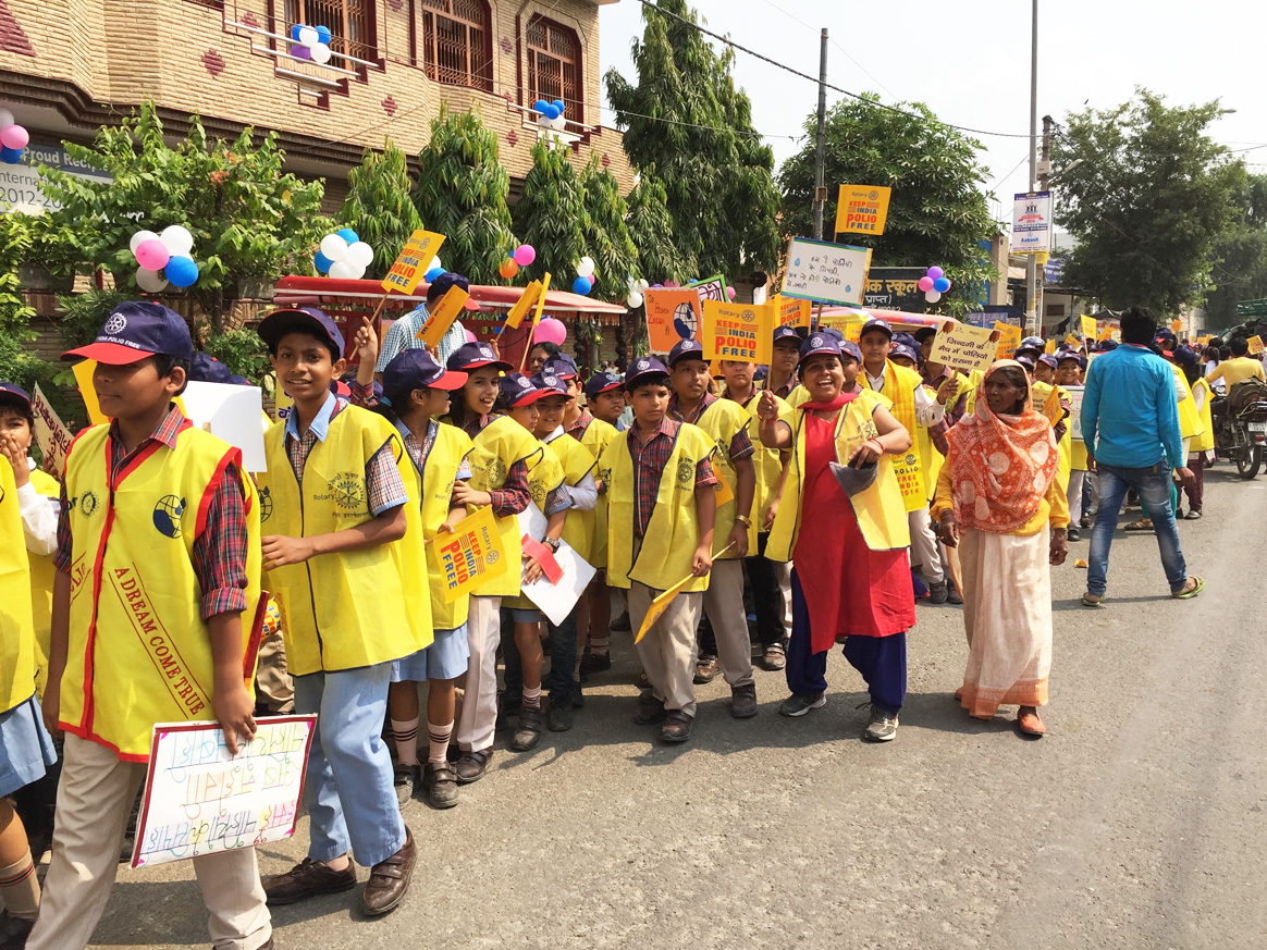 National Immunization Day activities in New Delhi, India. ©Rotary International